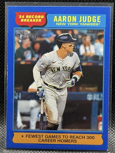 2025 Topps Heritage - Record Breakers Aaron Judge #3 Dark Blue Border