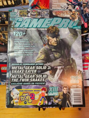 Vintage GamePro Magazine Issue 180 Sept 2003 Metal Gear Solid 3  Video Games - Picture 1 of 4
