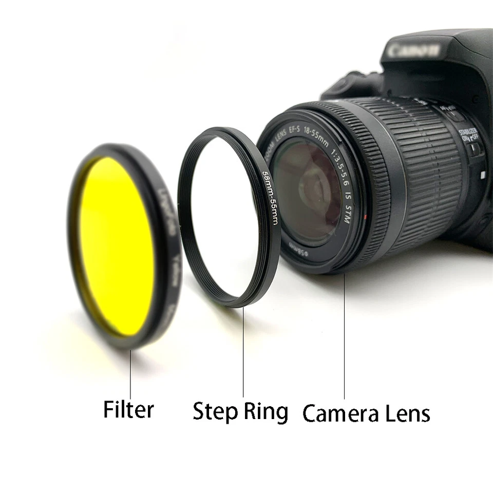 11Шт шаг вниз кольцо набор объектива фильтр кольцо 82-77 мм 77-72 мм 72-67 мм 67-62 мм - Изображение 3 из 4