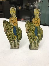 Vintage Louis Marx Tin Litho American Cowboy/Horse Toy Targets USA Lot Of 2