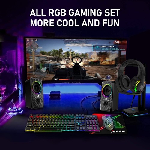 ZIYOU LANG T11 Wired Gaming Keyboard and Mouse Headset Combo Rainbow LED Backli - Picture 15 of 17