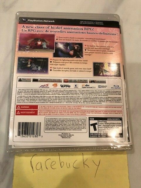 Time and Eternity (Playstation 3 PS3) NEW SEALED FIRST RUN W