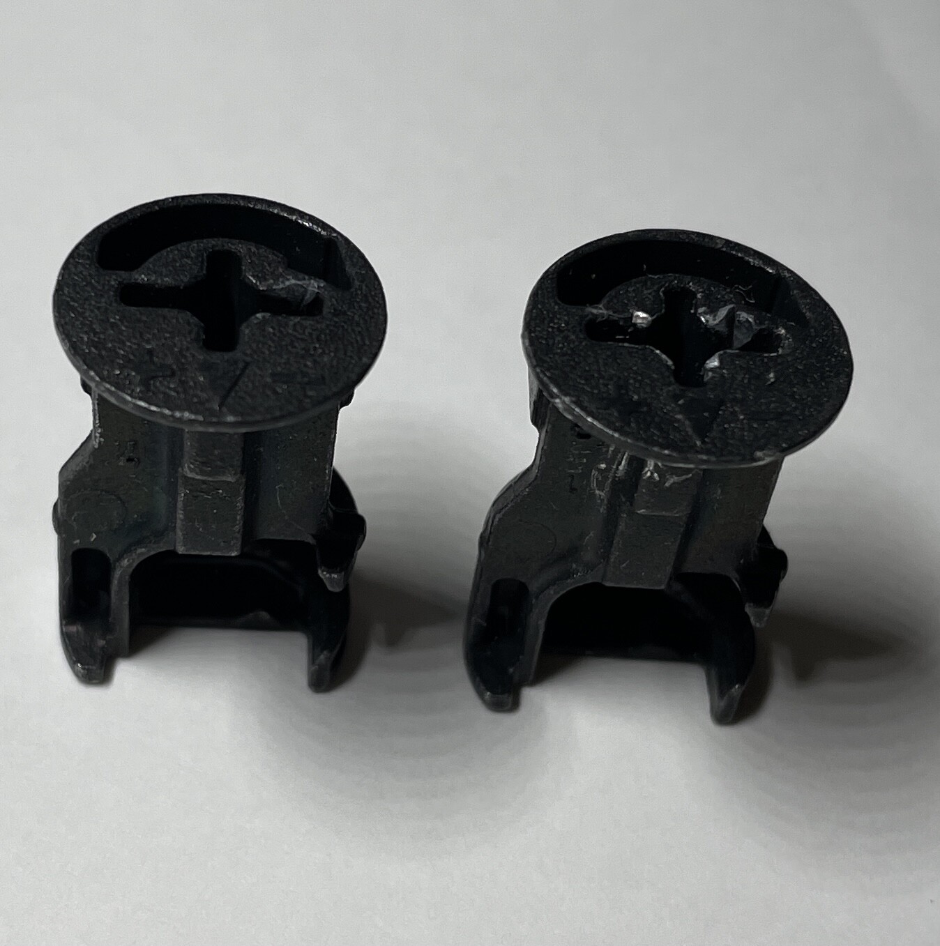 2 IKEA CAM LOCK NUT 15MM DIAMETER X 24MM HEIGHT STEEL PART 130722