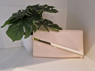  Jilsander Parfums  Damenhandtasche Clutch in Beige schön glänzend   Neu  