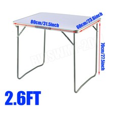 Folding Table Portable Fold Up Tables Camping Garden Party Trestle Dinner Table