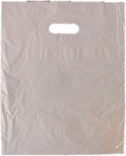 12" x 15" Colored PLASTIC MERCHANDISE Bags Retail Store Bags w/Die Cut Handles