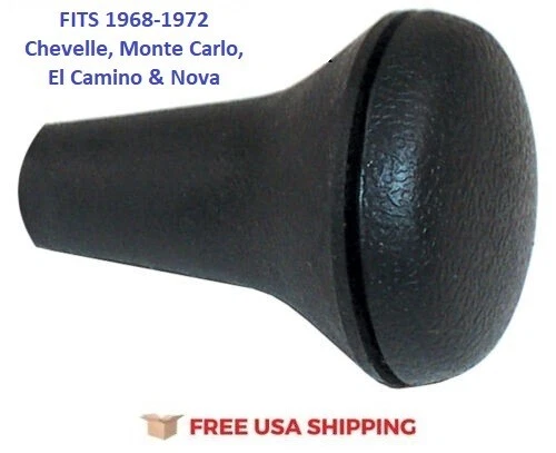 Compatível com 1971-1979 Chevrolet Camaro botão de câmbio preto 3 velocidades e automático - Imagem 2 de 2
