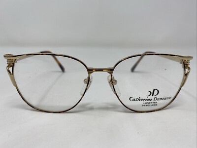 Catherine Deneuve Japan CD040 DB 55-15-132 Demi Brown Eyeglasses Frame YB56