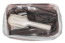 EVA NYC Glow Girl Mini Healthy Heat Thermal Straightening Brush Travel Bag Pink