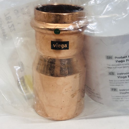 VIEGA # 78122 2" X 11/2 FTG x P PRO PRESSE REDUZIERSTÜCK KUPFER - Bild 4 von 7