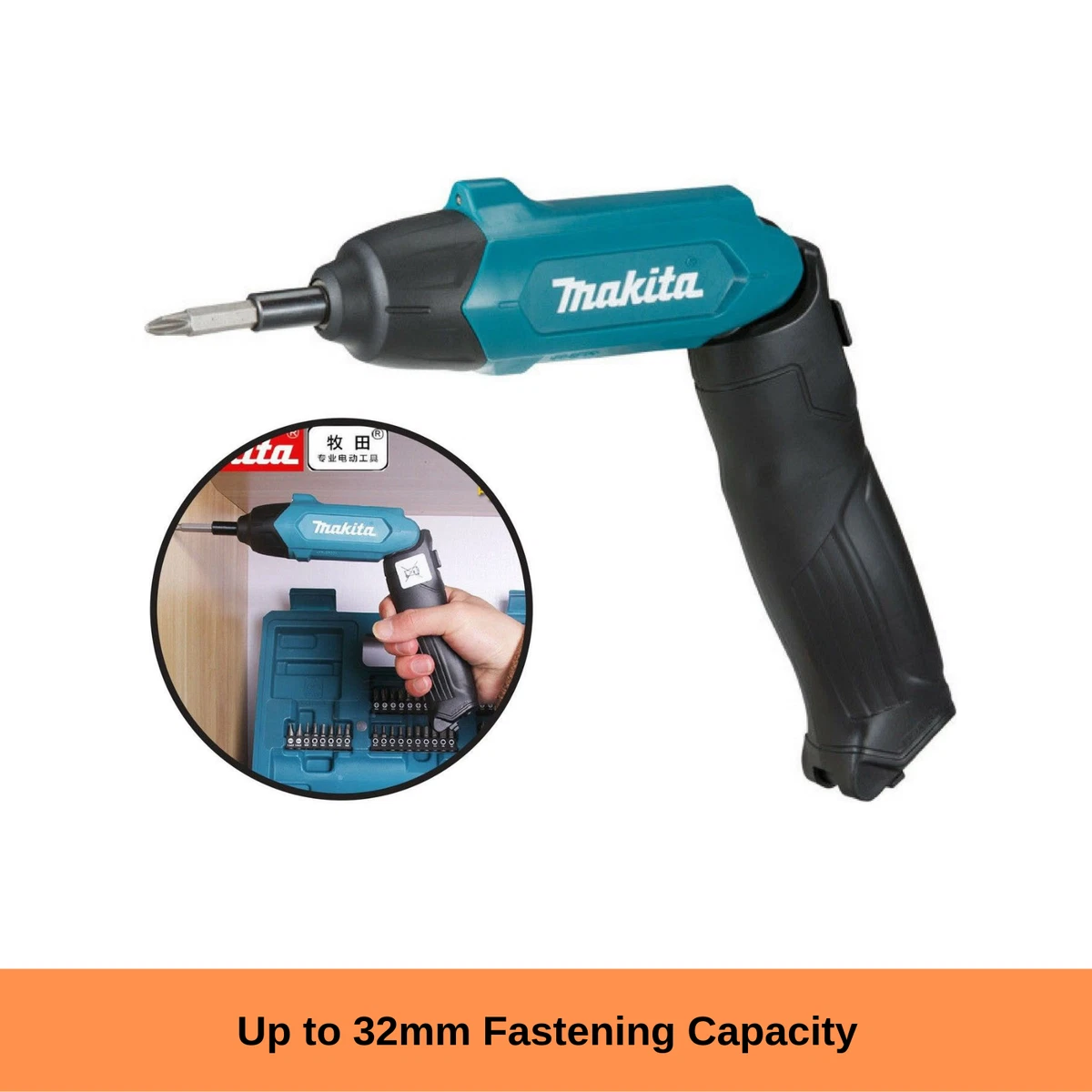 Makita df001dw 3.6 v pencil screwdriver and accessory bit set sale