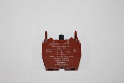 Siemens 3SB14 00-0A, Contact Block