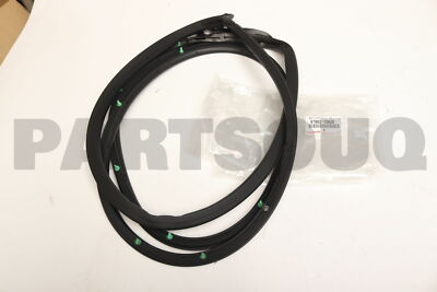 6786212A20 Genuine Toyota WEATHERSTRIP, FRONT DOOR, LH 67862-12A20 