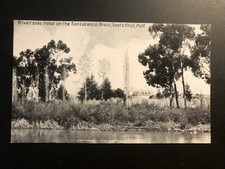 Antique "RIVERSIDE HOTEL,SANTA CRUZ. CA" a Postcard Made in USA