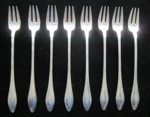 Mary Chilton by Towle: 8 Sterling Silver Cocktail Forks 6" No monograms.