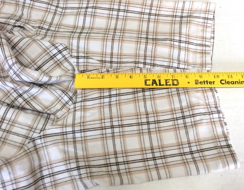 Pantalones Cortos Chinos Covington Para Hombre 38 Tostados con Bolsillos Negros a Cuadros 100% Algodón Cremallera. Casual - Imagen 10 de 12