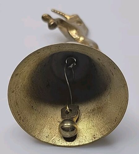 Vintage Brass Unicorn Bell 5" Tall Mythical Creature Fantasy MCM - Picture 6 of 6