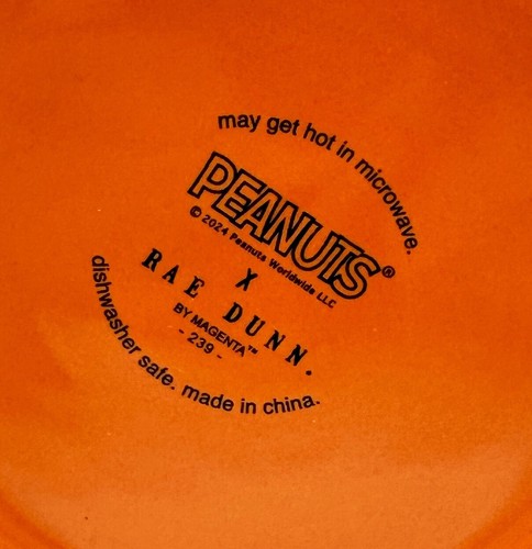 Taza de otoño de doble cara Rae Dunn Peanuts Snoopy & Charlie Brown 2024 NUEVA - Imagen 4 de 6