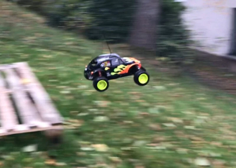 RC Conversion Set Tamiya Blitzer Beetle Karosserie auf 4WD Fire Saint Dragon - Bild 4 von 4