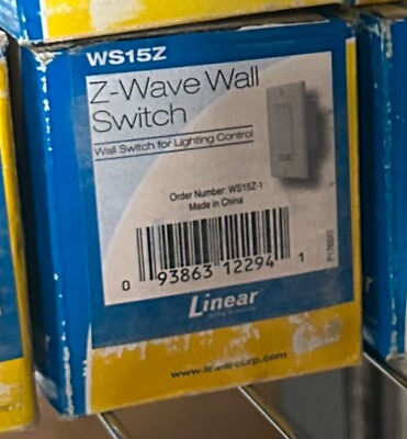 Linear WS15Z Z-Wave Wall Switch (no cover)