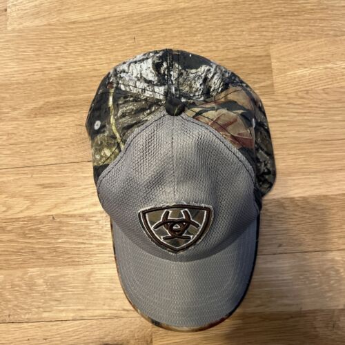 Ariat Camouflage Hat Cap Mens Adjustable One Size Green Mesh Crown Camo - Picture 2 of 13