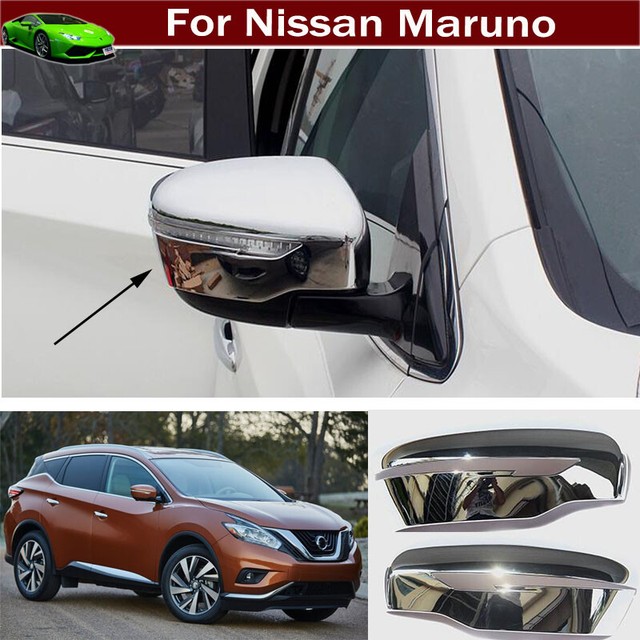 2pcs Chrome Rearview Side Mirror Strip Cover Trim for Nissan Murano 20152021 eBay