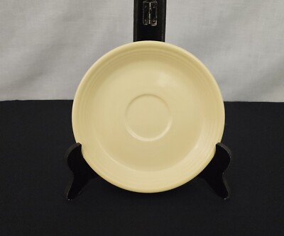 VTG Retired Fiesta Ware Fiestaware Pale Yellow Tea Cup Saucer