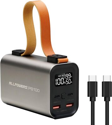 ALLPOWERS 24000mAh Portable Power Bank USB for iPhone 16/15 Samsung MacBook Dell