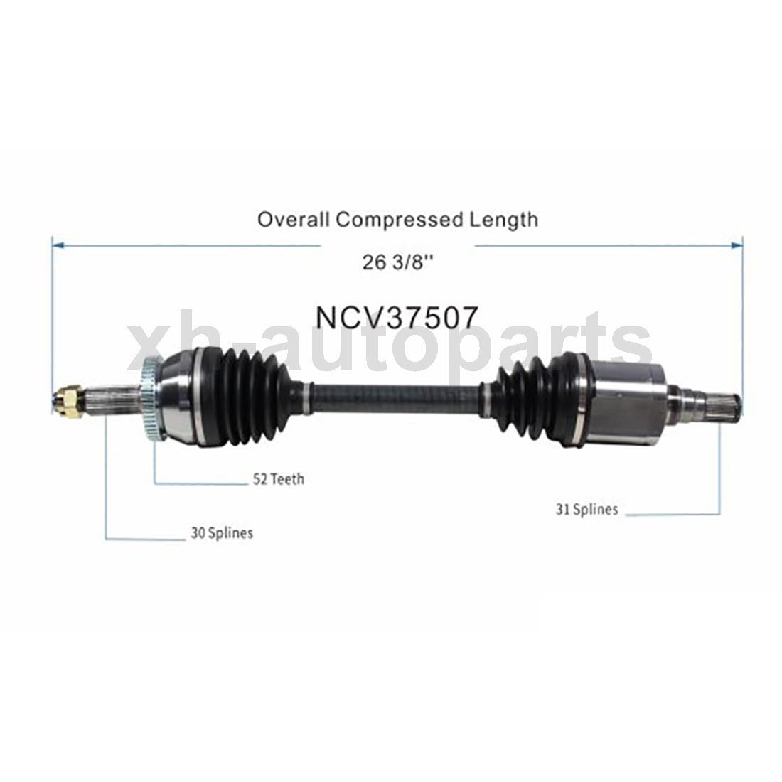 Fits 2007~2012 Hyundai Veracruz 1X Front Left GSP CV Axle Assembly