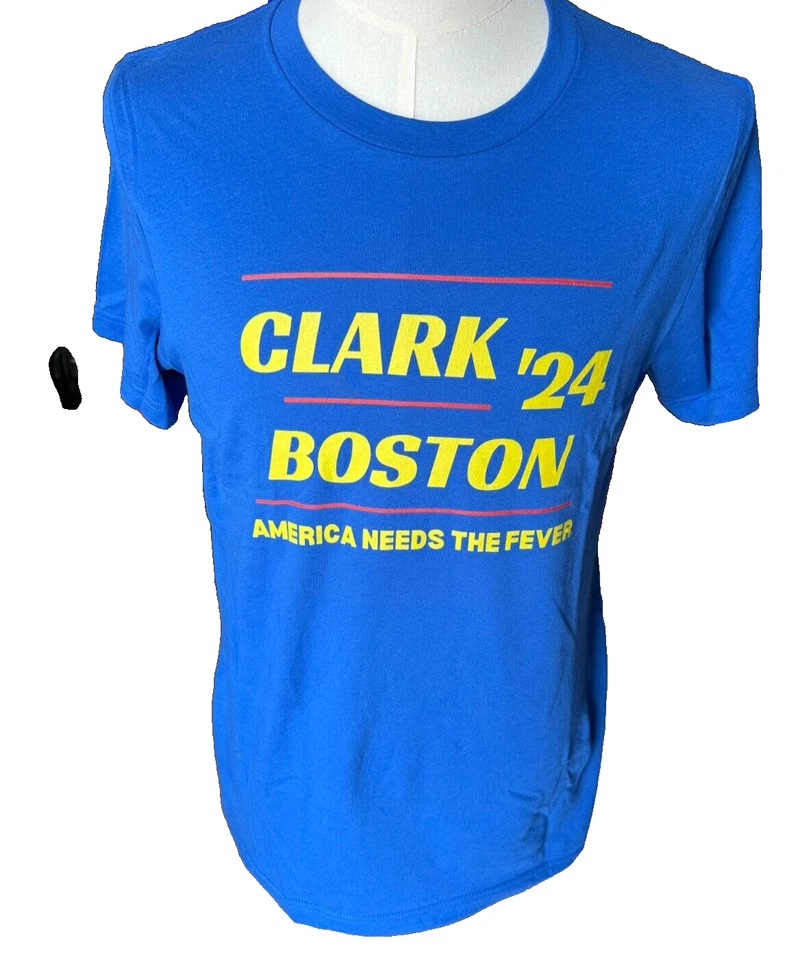 Camiseta WBNA India Fever Clark/Boston 24 Unisex Algodón Mediana NUEVA Foto 4 de 4