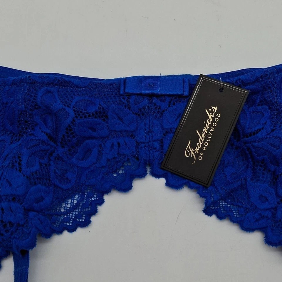 Cinturón Liguero Frederick's of Hollywood Mujer S/M Jessica Encaje Princesa Azul Foto 3 de 4