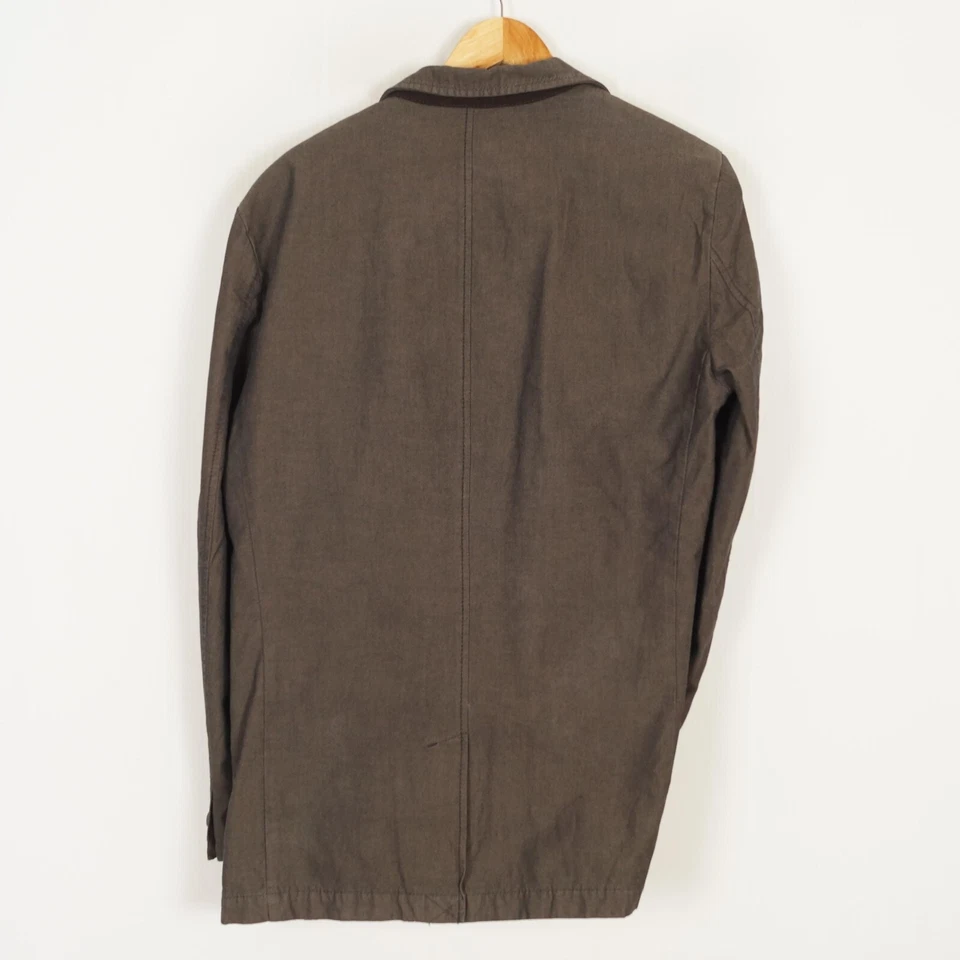 CAMEL ACTIVE Hombres Blazer Chaqueta Talla L IT50 UK40 Marrón Algodón Muesca ... - Imagen 2 de 4
