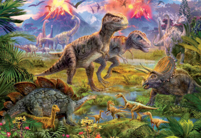 Educa Dinosaur Gathering 500 Piece Jigsaw Puzzle