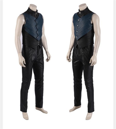 Lotto di scarpe frangivento Devil May Cry 5 Vergil Guanto gilet costume cosplay uomo - Foto 4 di 13
