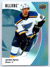 Jordan Kyrou 2023-24 UD Allure Base Card #26 Blues