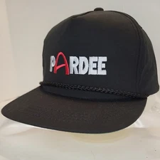 Pardee Adult Size Snapback Hat Yupoong Adjustable Vintage Black Cap