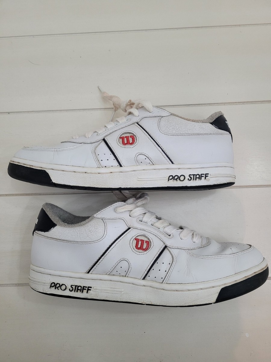 vintage wilson pro staff classic tennis shoes White Leather Size