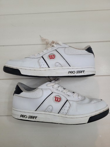vintage wilson pro staff classic tennis shoes White Leather Size 10 US - Picture 2 of 10