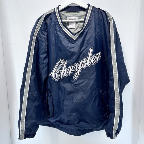 DaimlerChrysler Nylon Pullover V Neck Drawstring Jersey Lined 2005 Read
