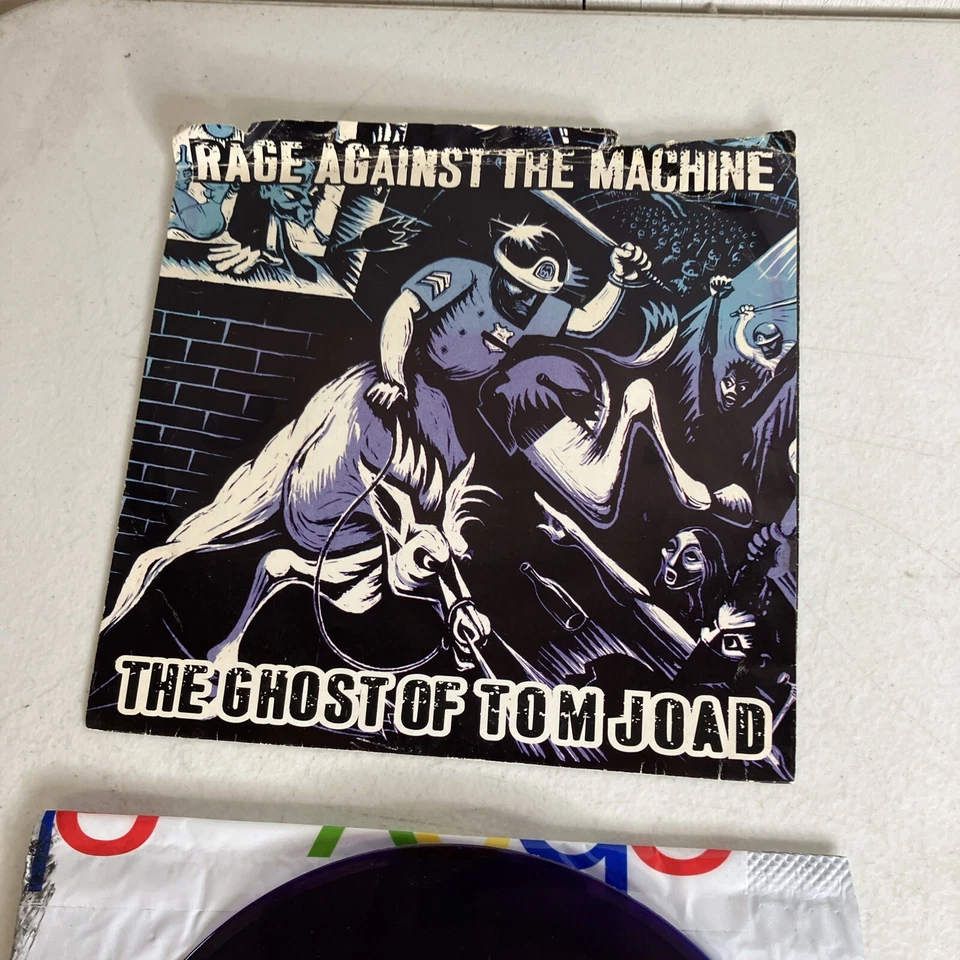 RAGE AGAINST THE MACHINE "Ghost Of Tom Joad" PURPLE wax 45 1997 - Image 2 of 4