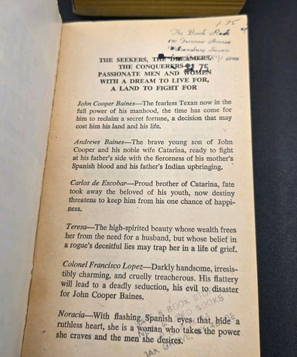 Leigh Franklin James A Saga of the Southwest 4 Book Lot Books 3 4 6 & 7 Western - Foto 9 di 14