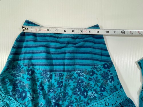 Naartjie Girls 100% Cotton Blue Short Sleeve Butterfly Top & Skirt 2Pc Set 4 - Picture 11 of 11