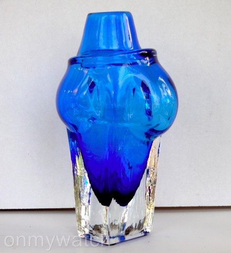 MUY RARO Jarrón de Vidrio Artístico FIRMADO De Colección Daniel HERTZSON 9" h CAAMORA GLASSWORKS '91 - Imagen 5 de 13