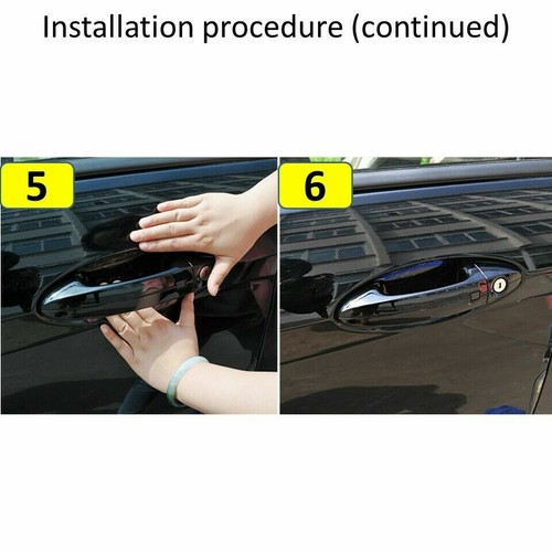 Invisible Clear Car Door Handle Paint Scratch Protector Guard Film Sheet 4pcs - Picture 5 of 9