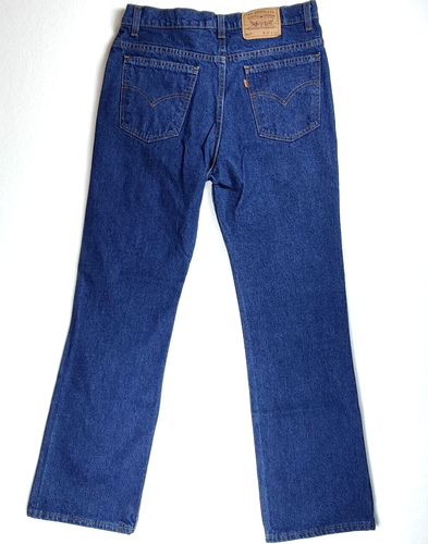 Pantalones de mezclilla vintage Levis 517 naranja lengüeta azul para hombre 36/32 40517-0215 - años 80 EE. UU. - Imagen 11 de 12