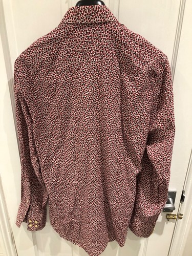Kenzo Homme Floral Cotton Long Sleeve Shirt - size 39 /15.5 Collar - Picture 6 of 6