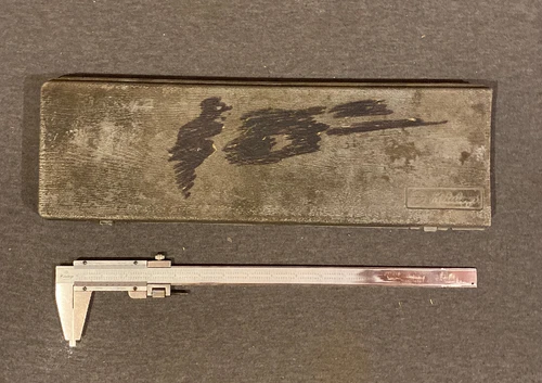 MITUTOYO 160-124 INSIDE OUTSIDE 0-12" VERNIER CALIPER (used) Free Ship
