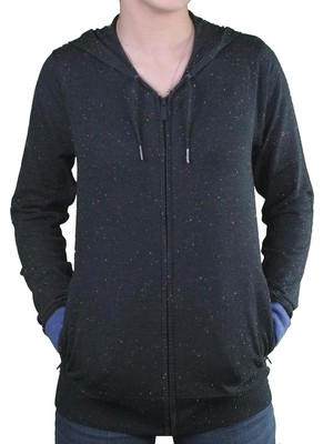 Bench Womens Cotton Poly Knit Prismodic Zip Through Up Hooded
