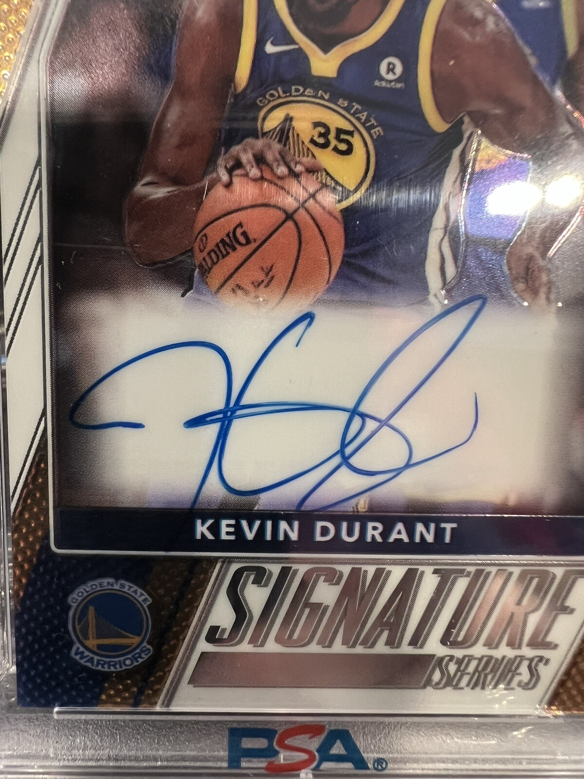 2017-18 Panini OPTIC Kevin DURANT ON CARD Autograph PSA GEM MINT 10 view 2