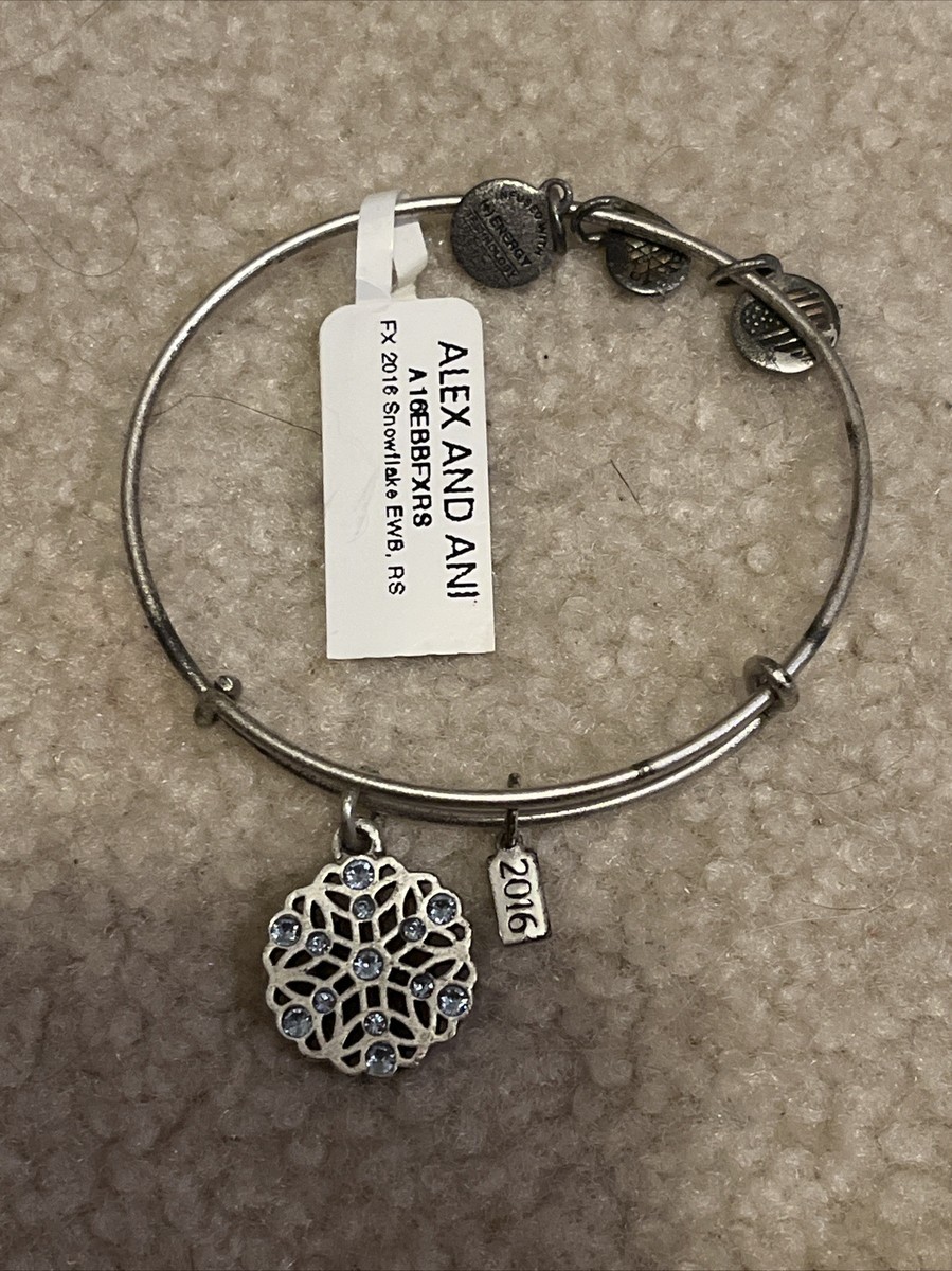 Alex And Ani Lot Of Bracelets Similar Pendants Snowflake Sweet 16  Wave “A”